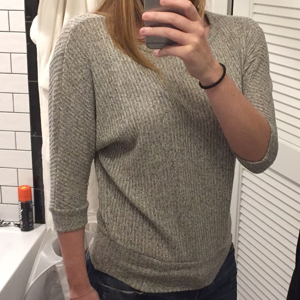 Grey loose fitted sweater